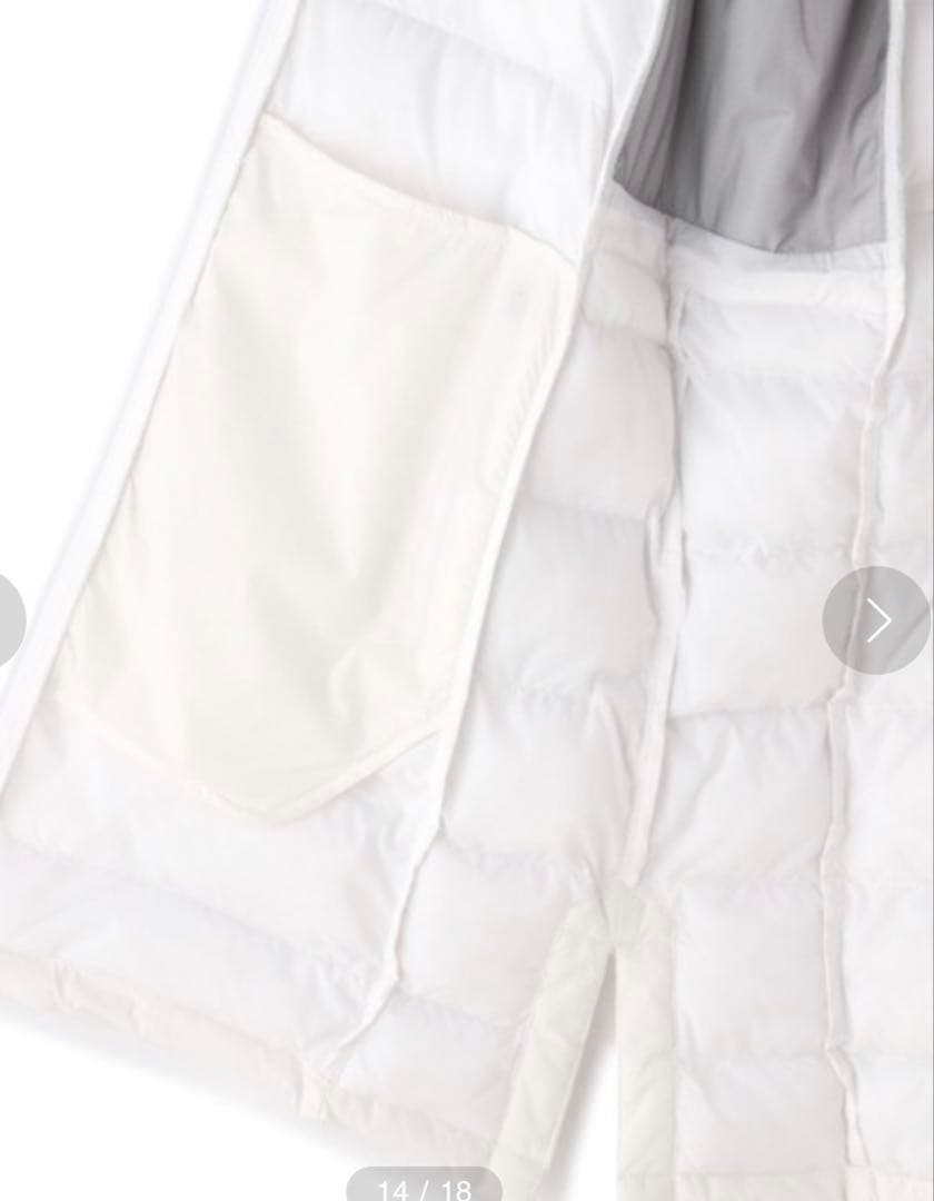 PEARLY GATES フード付きダウンコート ホワイト