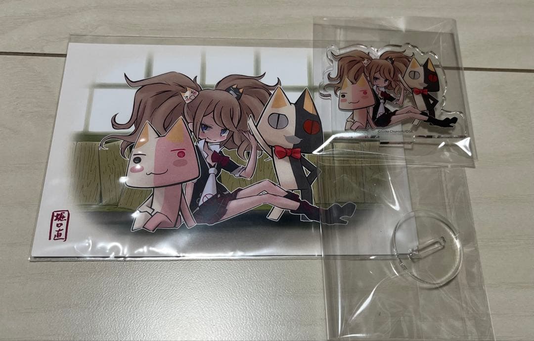 ダンガンロンパ どこでもいっしょ アクリルスタンド ポストカード 江ノ島盾子