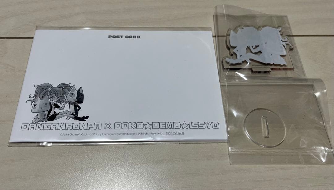 ダンガンロンパ どこでもいっしょ アクリルスタンド ポストカード 江ノ島盾子