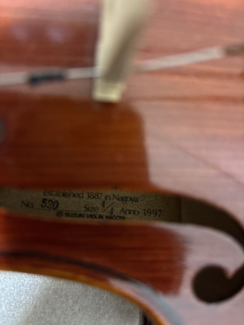 Suzuki 4/4 バイオリン 520 1997年製 スズキ　現状品