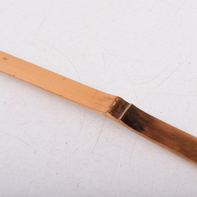 茶道具　影林宗篤作　茶杓　銘「佳日」　前大徳　福本積應書付　共箱共筒　C8554