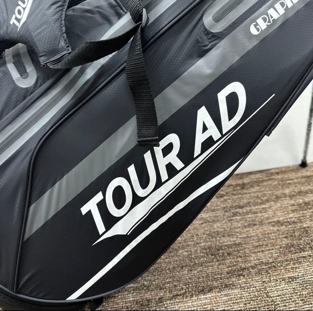 グラファイトデザインキャディーバック　2023年モデル　プロ支給品　黒　ブラック