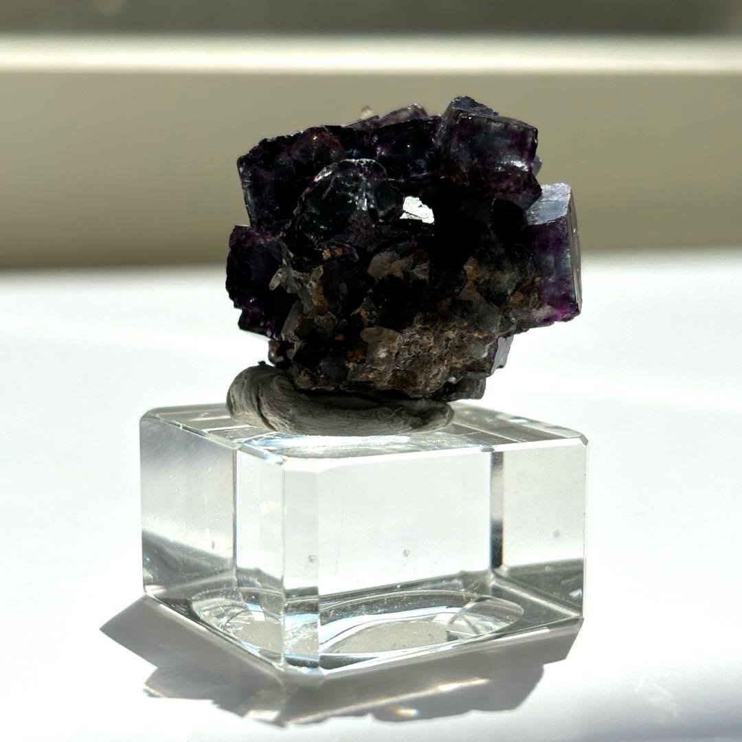 ナミビア　オコルス　ブルー　パープル　グリーン　フローライト　原石　鉱物標本