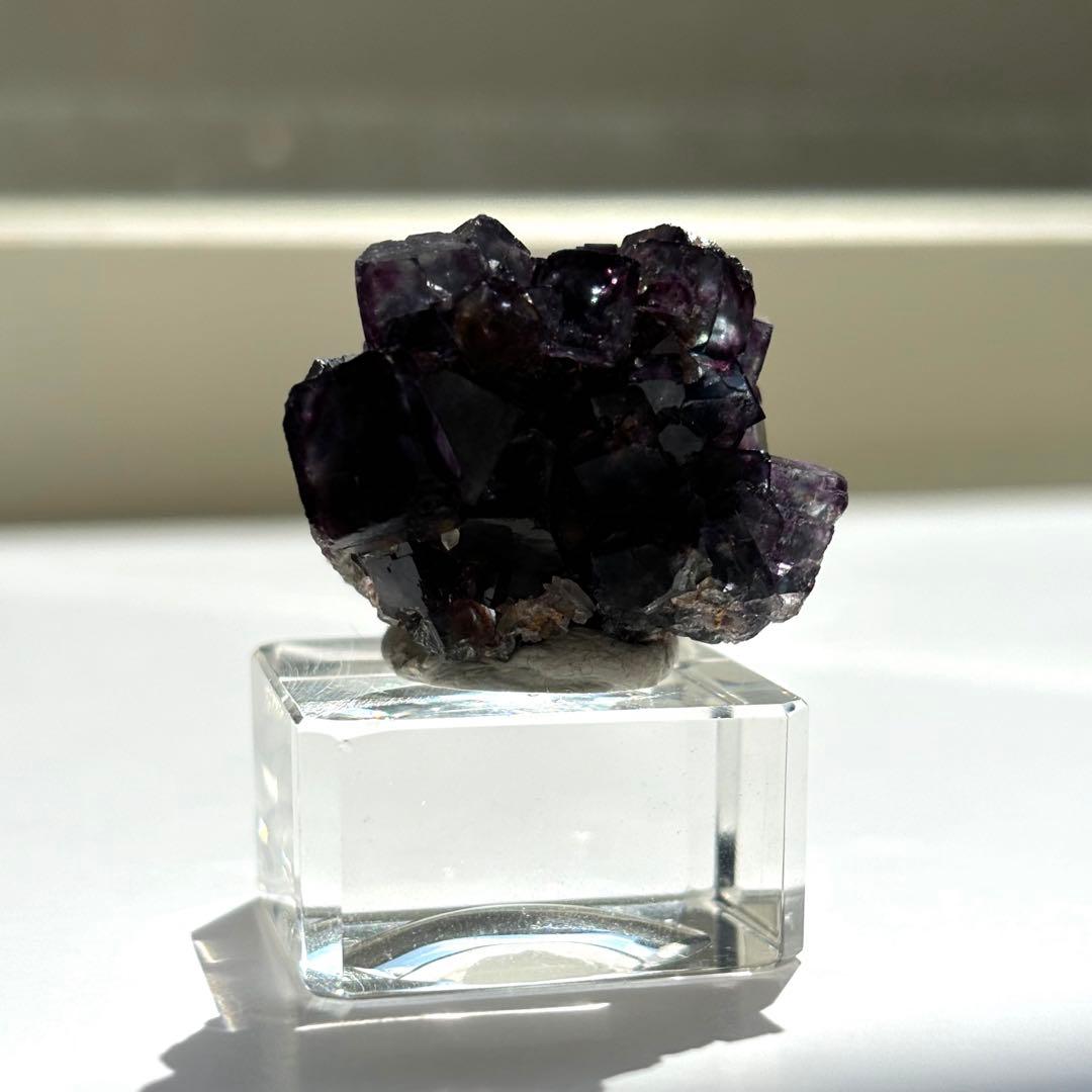 ナミビア　オコルス　ブルー　パープル　グリーン　フローライト　原石　鉱物標本