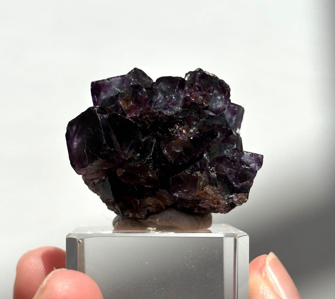 ナミビア　オコルス　ブルー　パープル　グリーン　フローライト　原石　鉱物標本