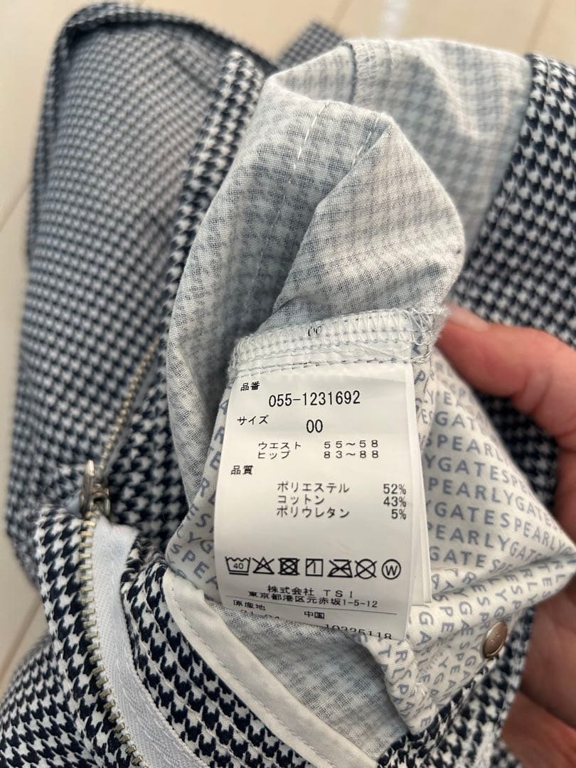 PEARLY GATES チェック柄パンツ00 未使用