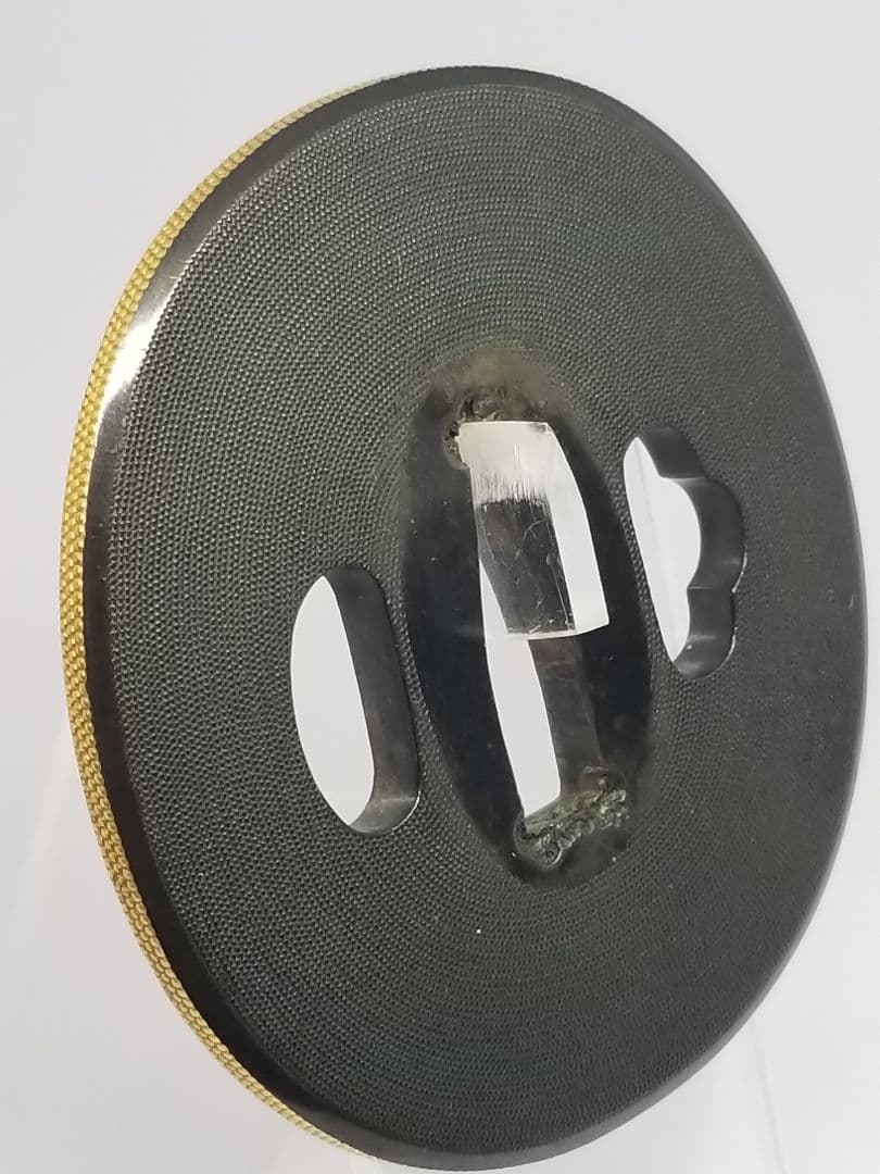 無銘 特別保存刀装具 安田 魚々子文図鐔 赤銅地 献上鐔 将軍家抱工 箱付