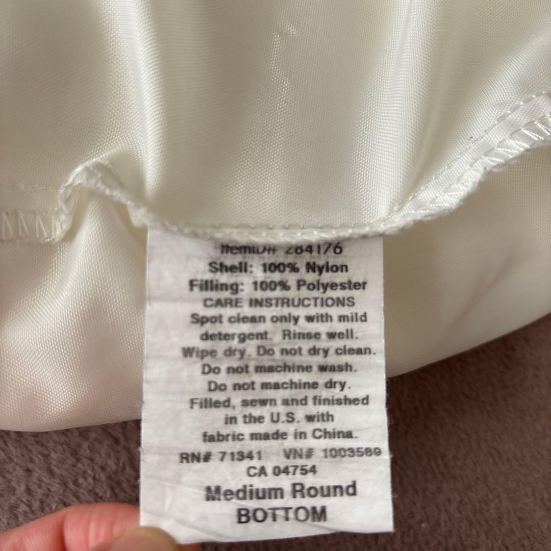 l.l.bean プレミアムデニム　ドッグベッド　カーキ　ベージュ　円形