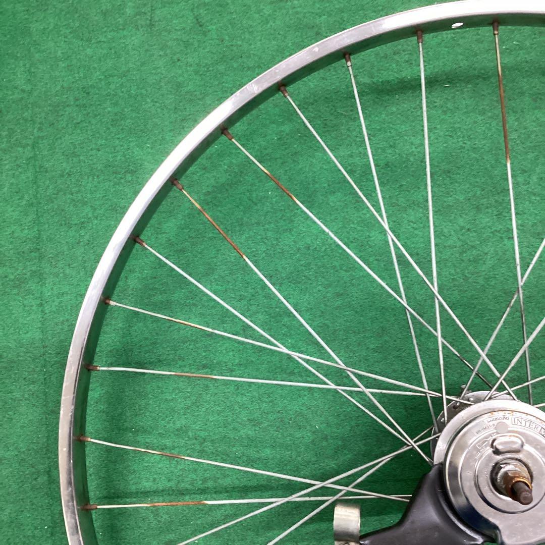 ステンレスリム　後輪 27x1-3/8 内装3段　27インチ ローラーブレーキ