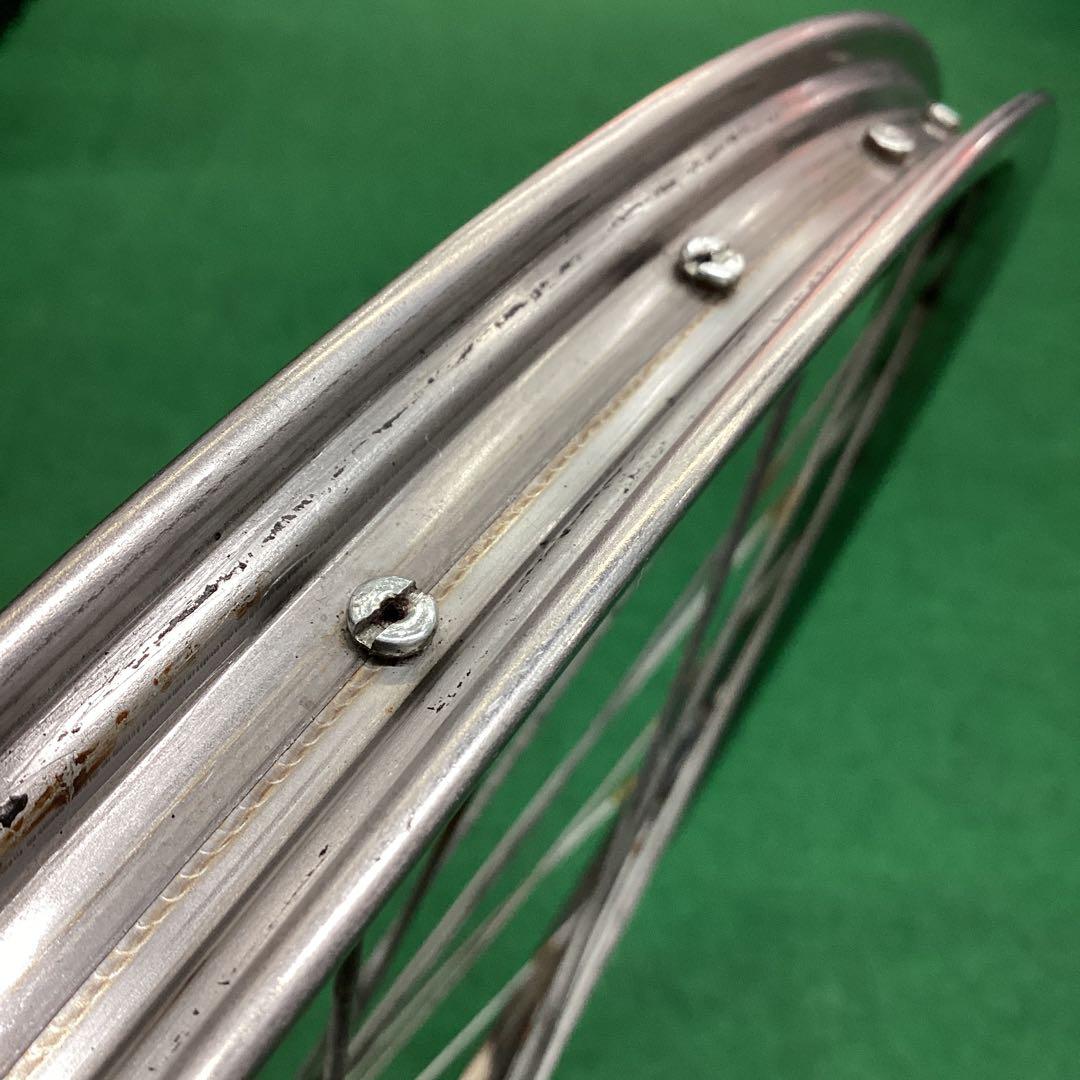 ステンレスリム　後輪 27x1-3/8 内装3段　27インチ ローラーブレーキ