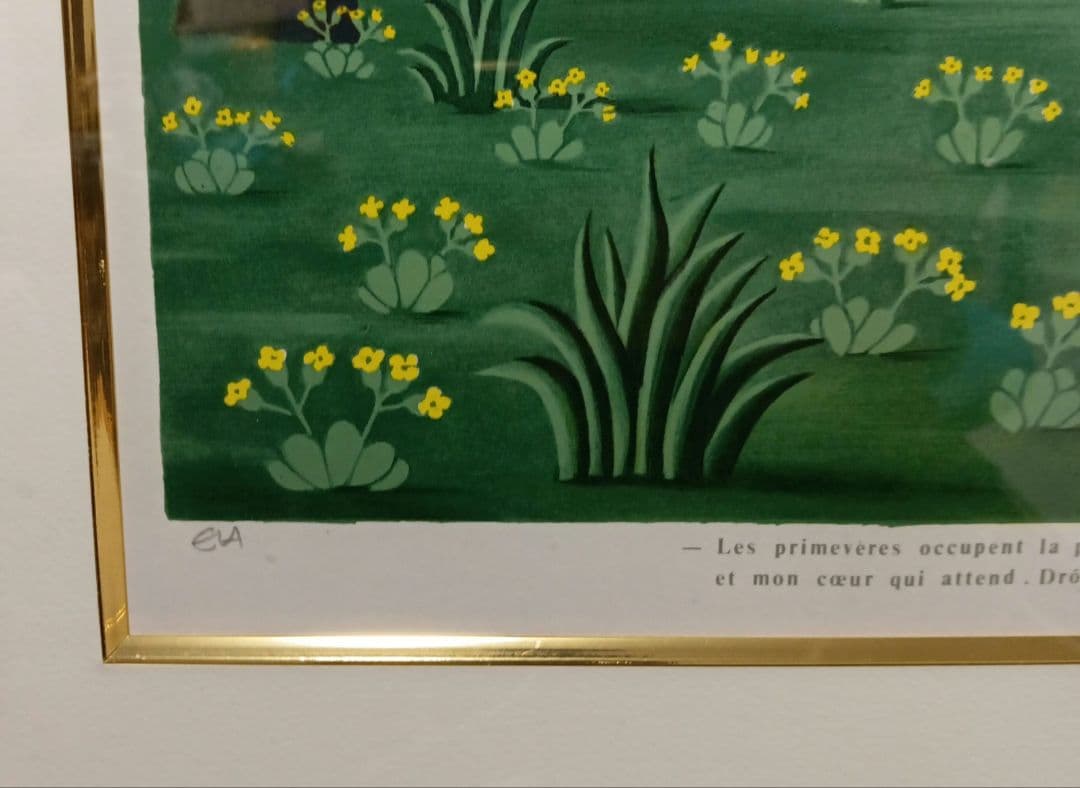 レイモン・ペイネ　ペイネ　リトグラフ 春の訪れ サイン入り