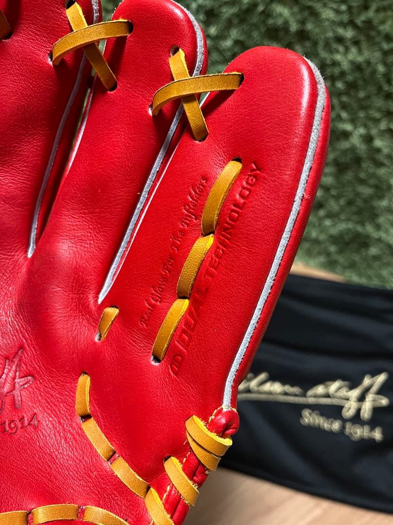 ウィルソンスタッフ デュアル 硬式内野手用DO型 Eオレンジ×タン紐