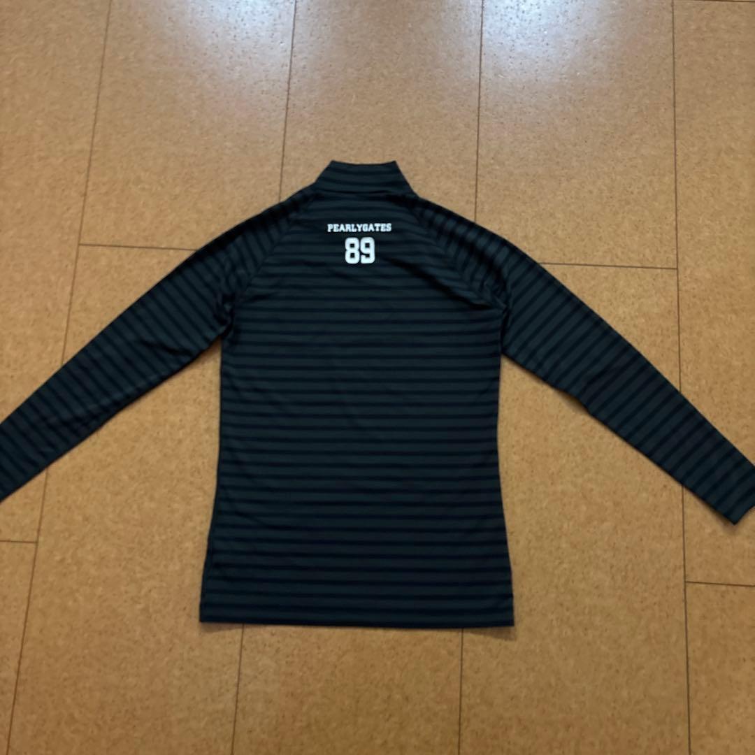 新品同様　極美品　パーリーゲイツ　ボーダー 長袖インナーシャツ ゴルフ サイズ3