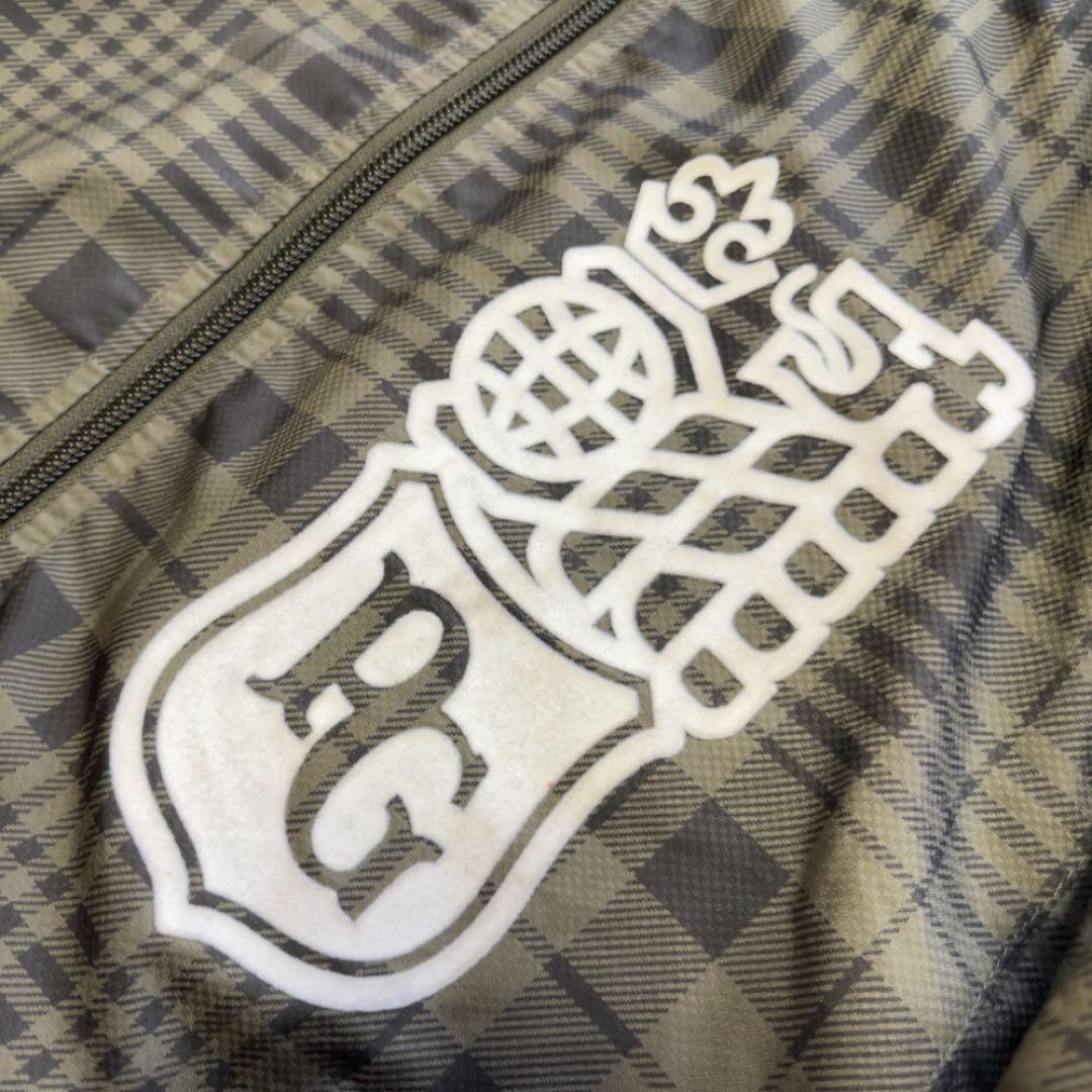 美品　パーリーゲイツ　蓄熱裏地　ナイロン　スニード　ジャケット　カーキ　チェック