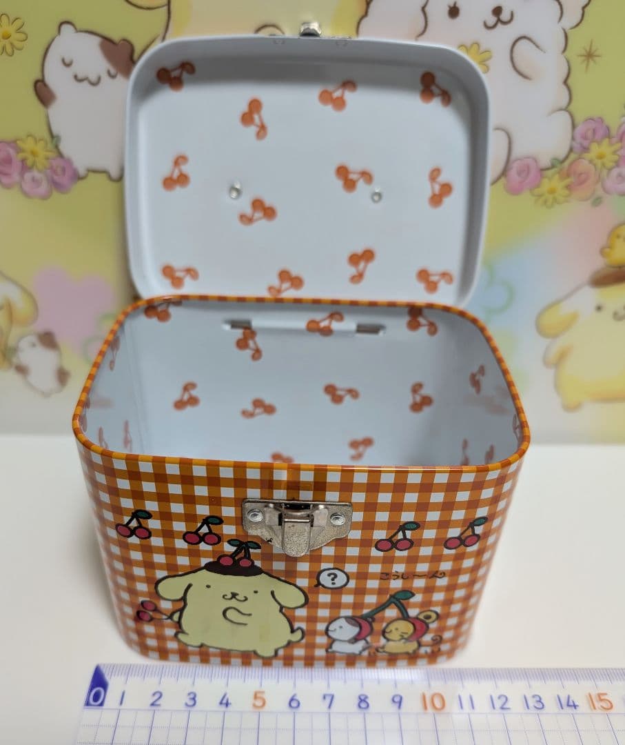 ポムポムプリン　ミニトランク缶　ミニ缶