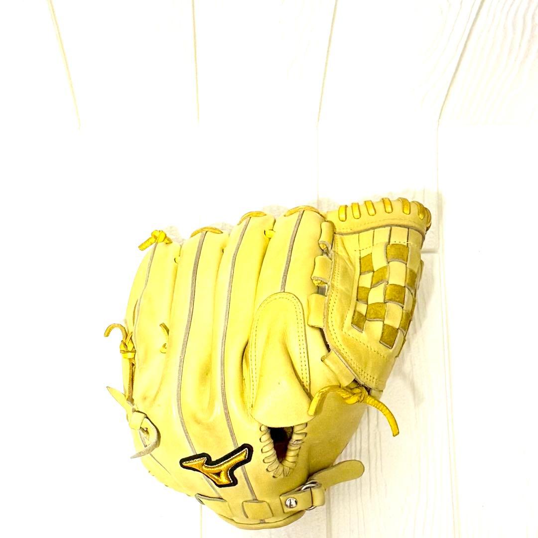 Mizuno Pro 軟式 グローブ イエロー