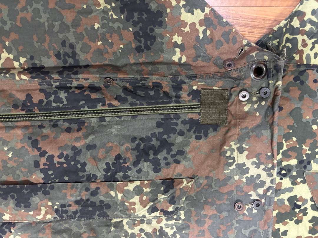【美品】ドイツ軍幕2枚　YKKジッパー加工　フレクターカモ