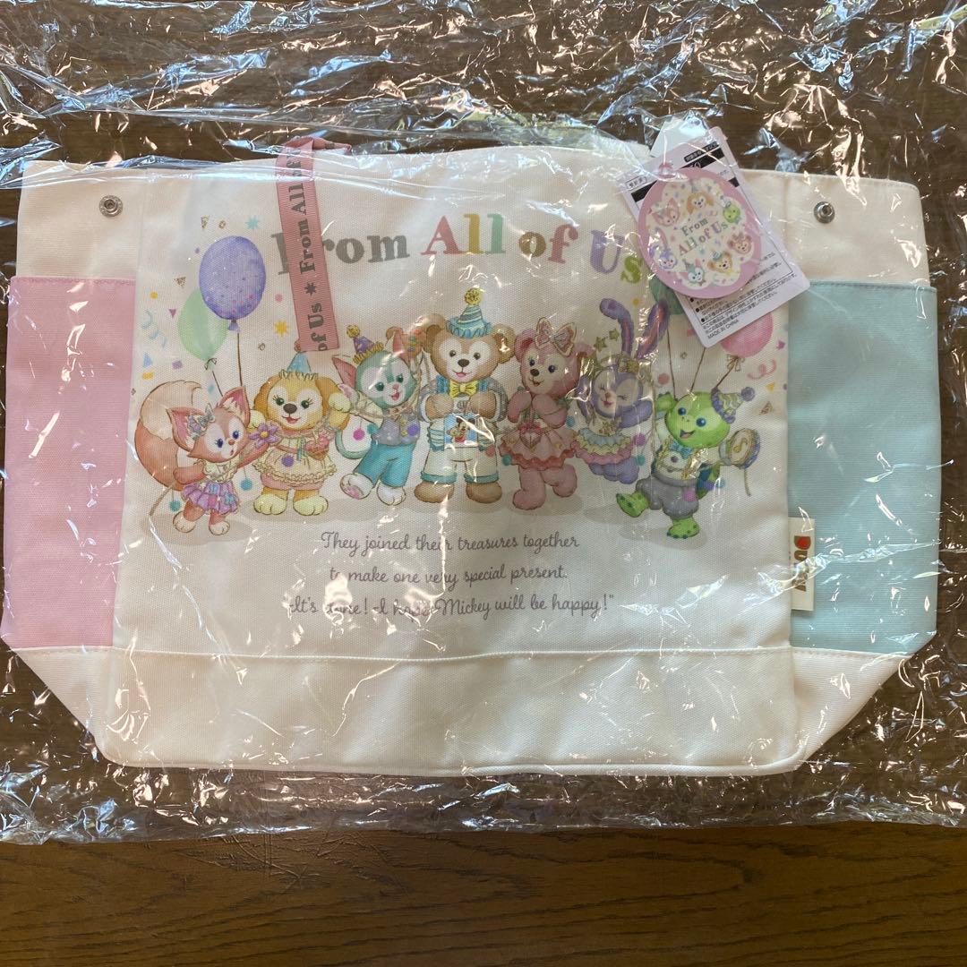 ダッフィー&フレンズトートバッグステンレスボトル ぬいぐるみチャーム新品・未使用