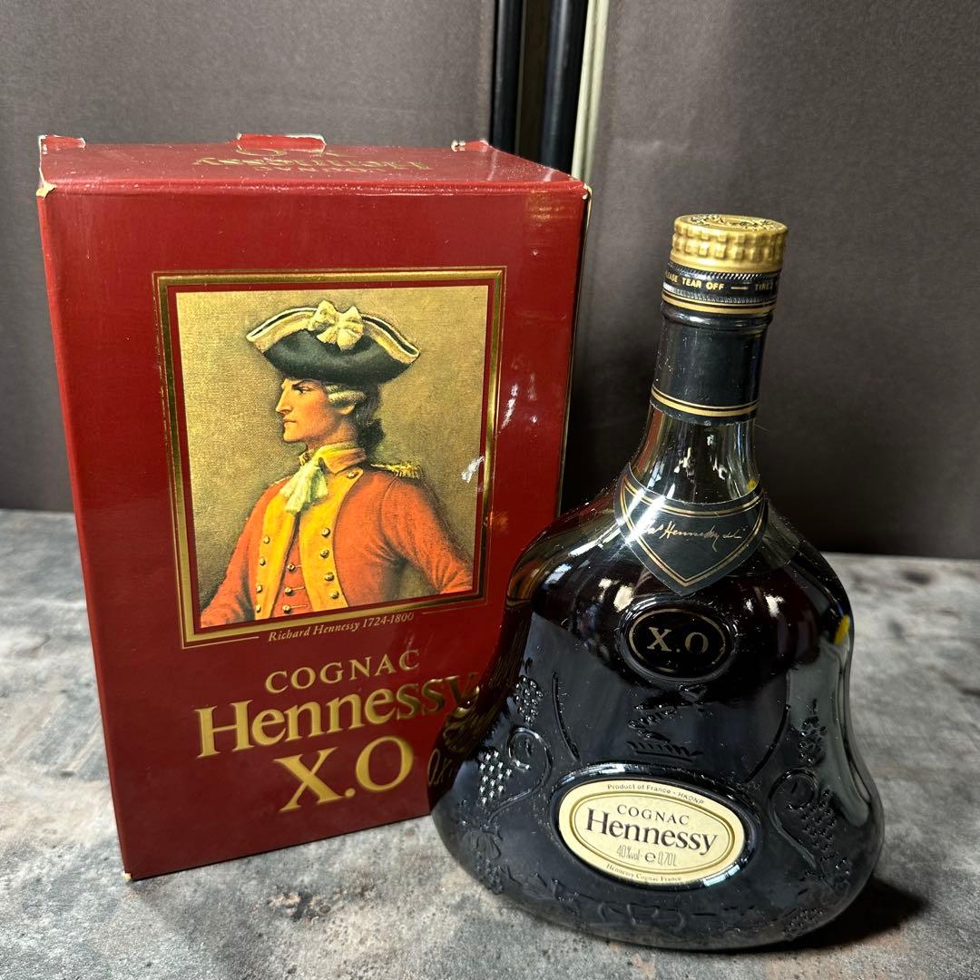 Hennessy XO コニャック 700ml 金キャップ　グリーンボトル