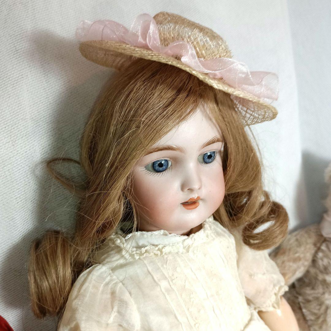 S5⭐アンティークビスクドール　シモン＆ハルビック　ハンドワークWネーム⭐難あり
