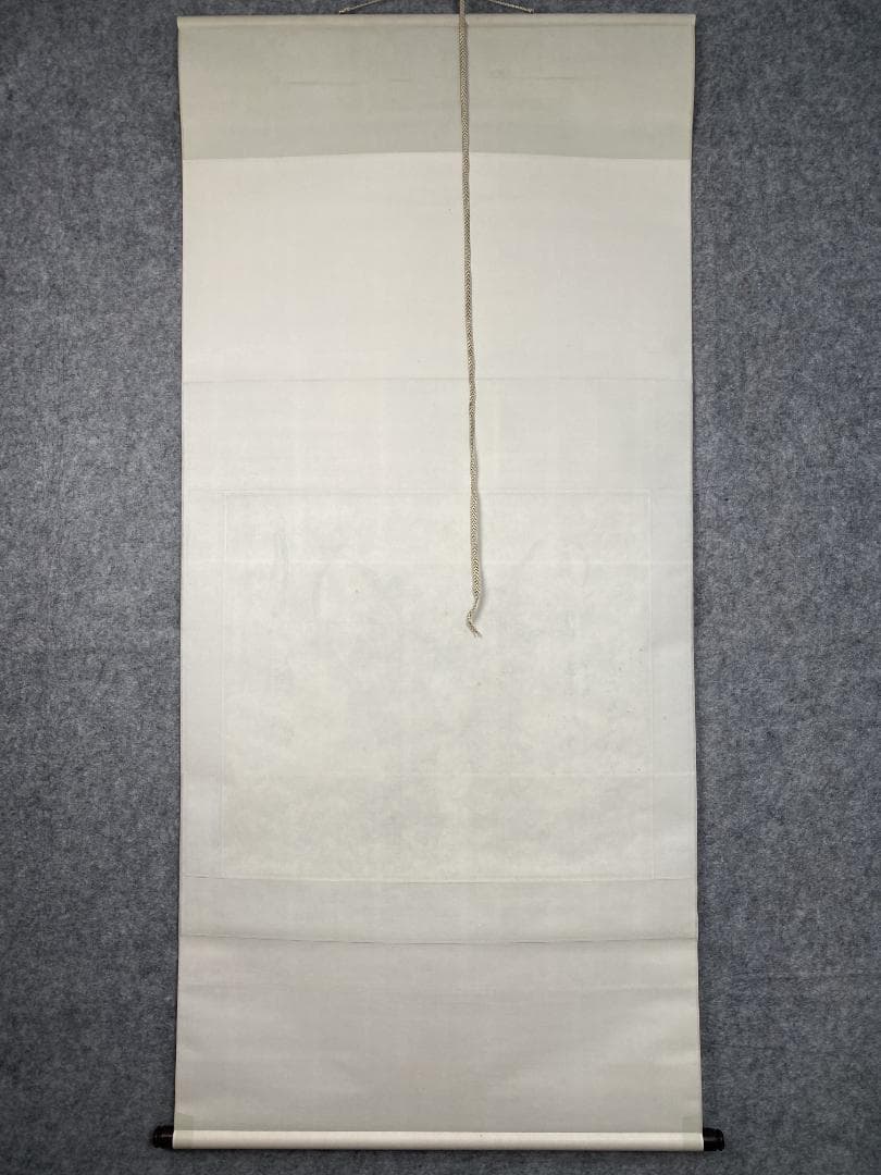 清水公照【拓本】『月下団乱』アンコールワット壁画賛書 肉筆 掛軸24111705