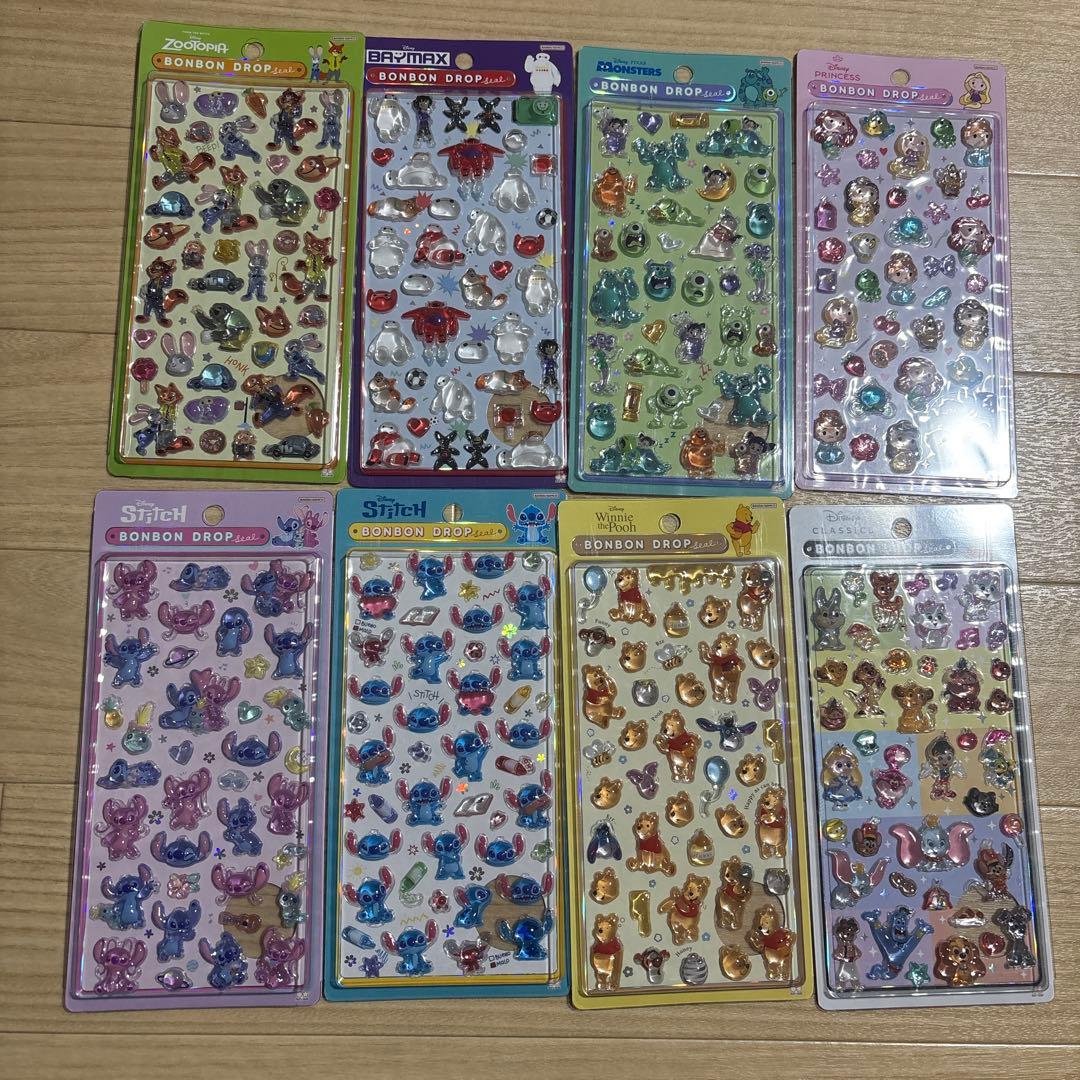 ボンボンドロップシール ディズニー 8種類セット