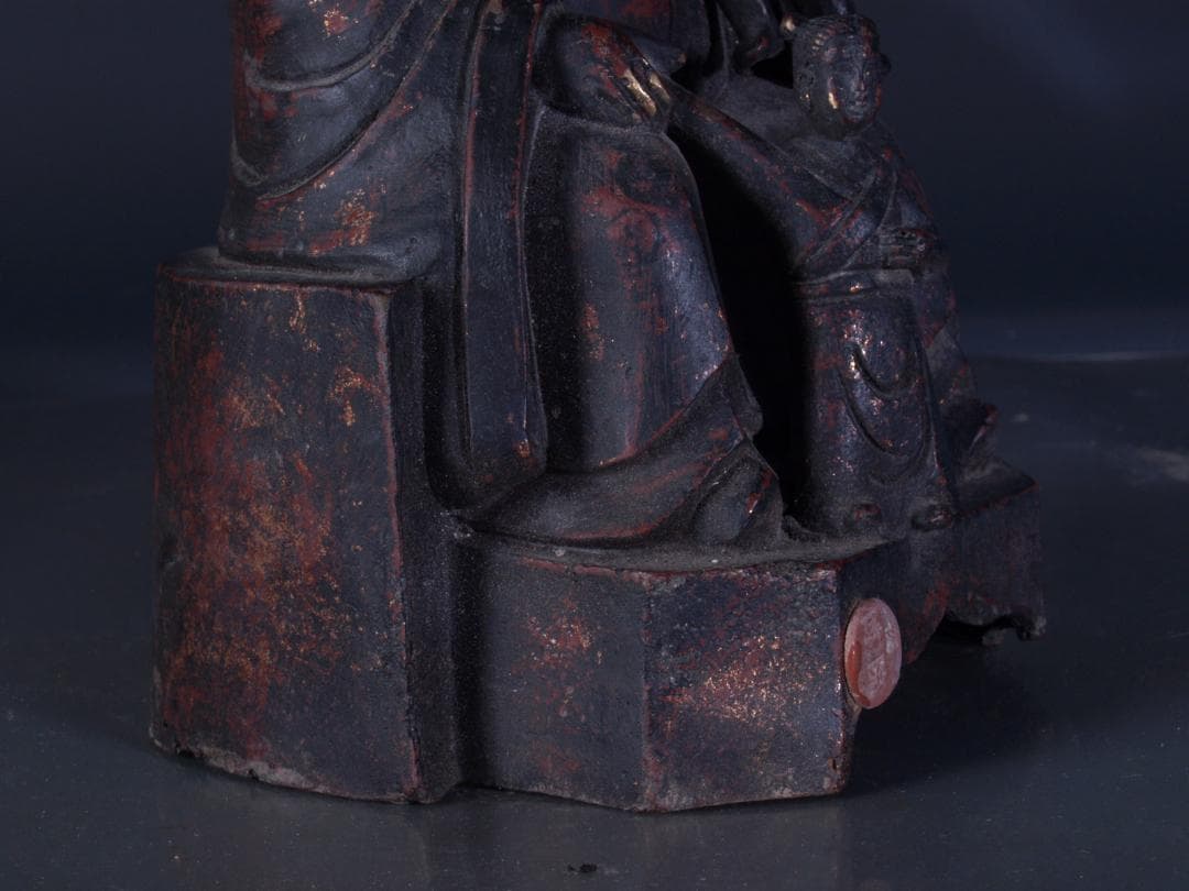 旧家整理品　中国清時代保管委員会共箱　銅製仏像※激安骨董品 Z0118A14-4