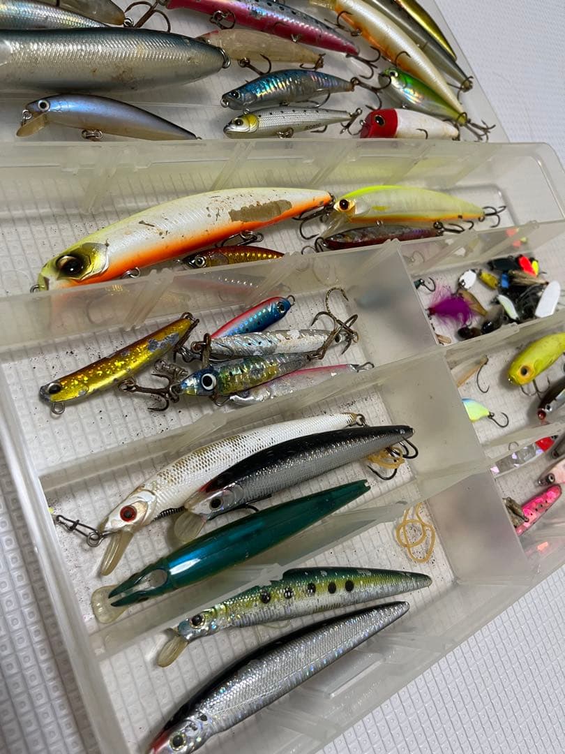シーバス、トラウトなどなどルアーごちゃ混ぜセット（ジャンク品もあり）