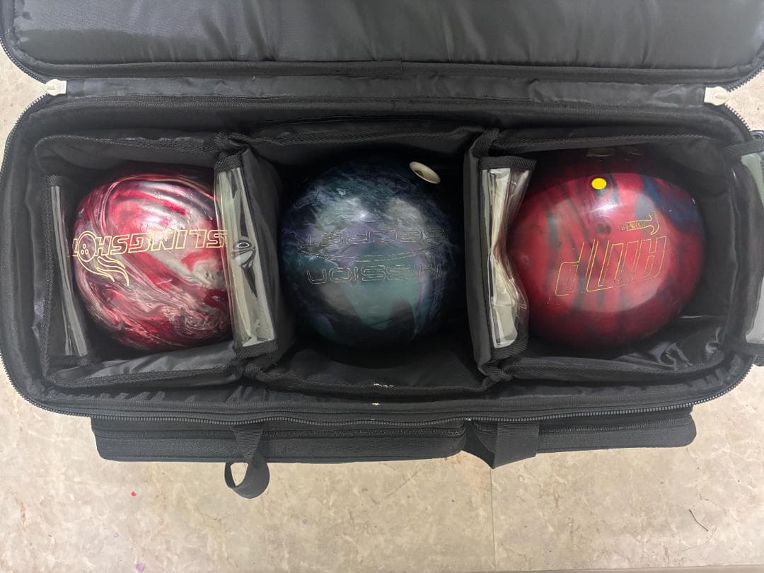 ABS ボウリング用バッグ とボール3個セット