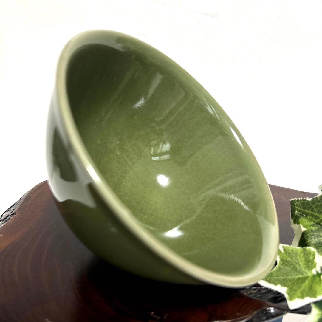 未使用　清水焼　京焼　諏訪蘇山　青瓷　青磁抹茶碗　抹茶茶碗　茶道具　茶道