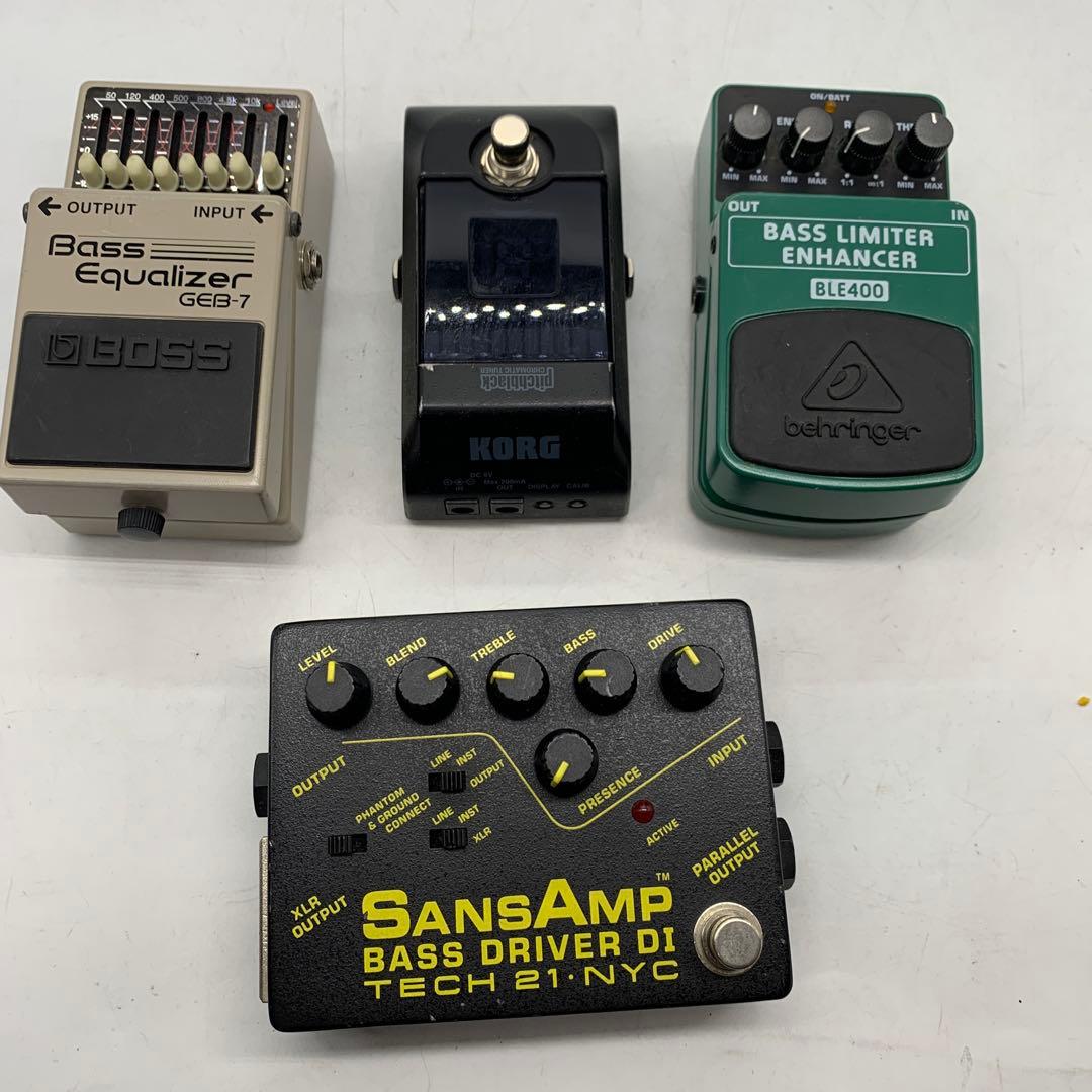 ベースエフェクター4点セットTECH21 BOSS KORG BEHRINGER