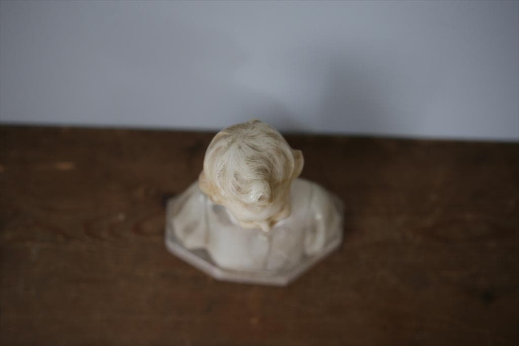 フランスアンティーク大理石製胸像/彫像/彫刻ペーパーウェイト(88-194-2)