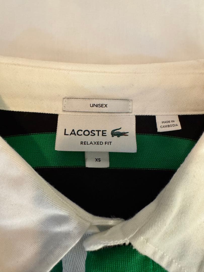 LACOSTE ゴルフ ストライプシャツ