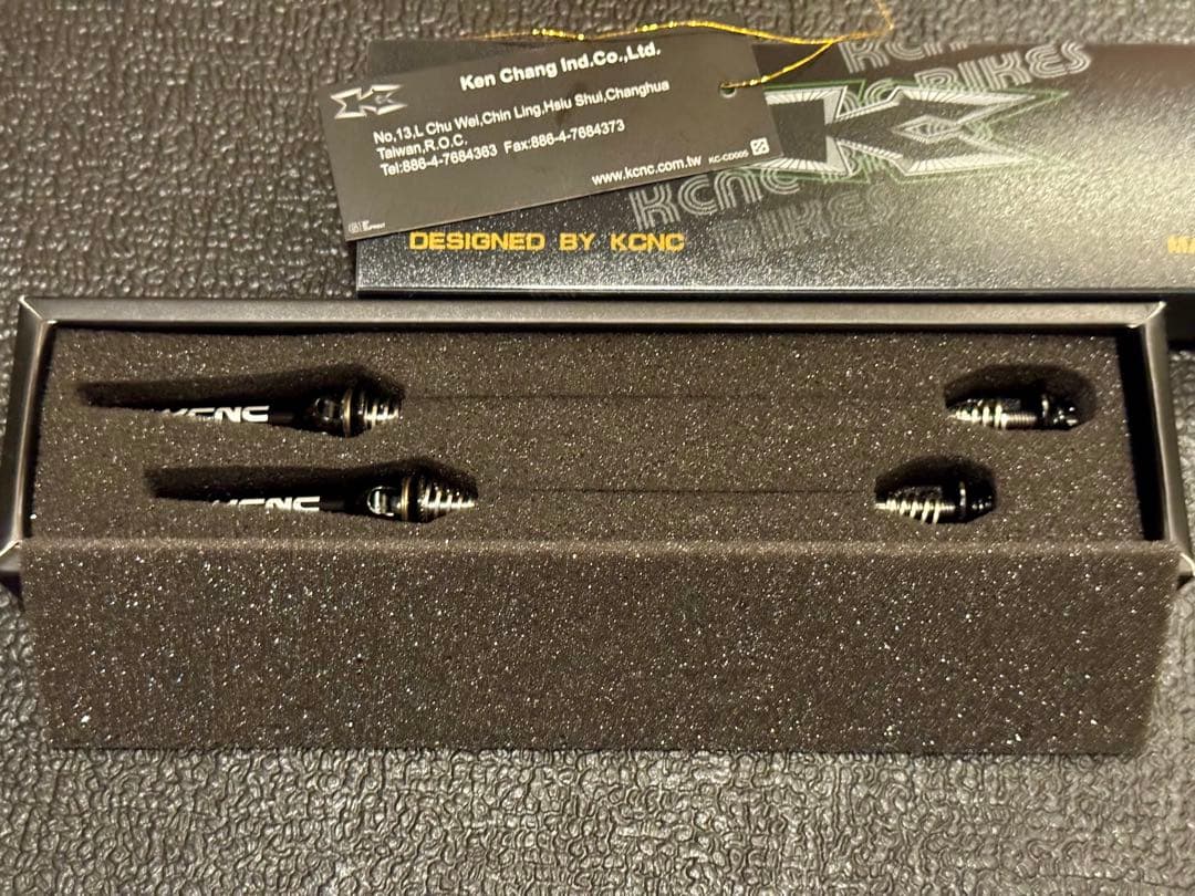 【お買得】KCNC チタンシャフト超軽量クイックレバー 前後セット