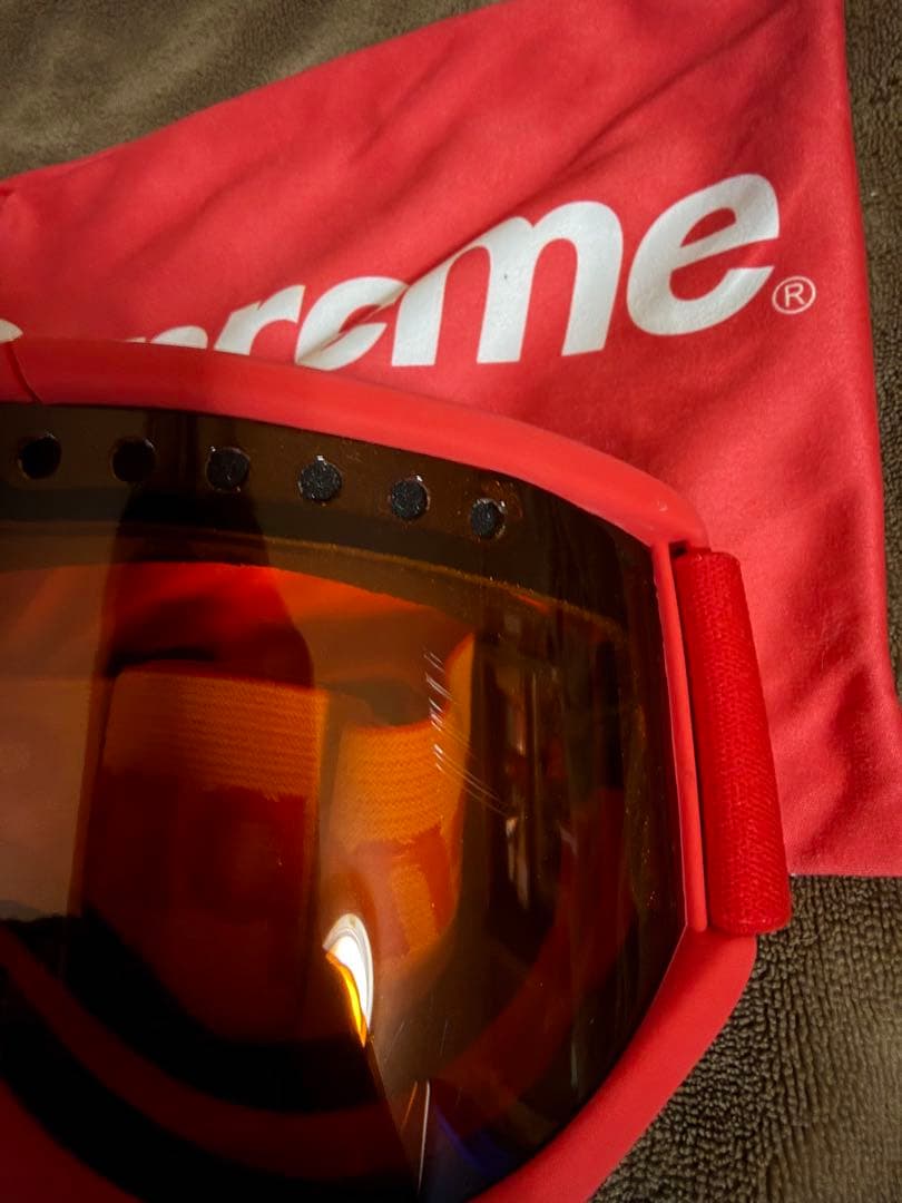 まー supreme Smith コラボ　ゴーグル　レッド　15AW