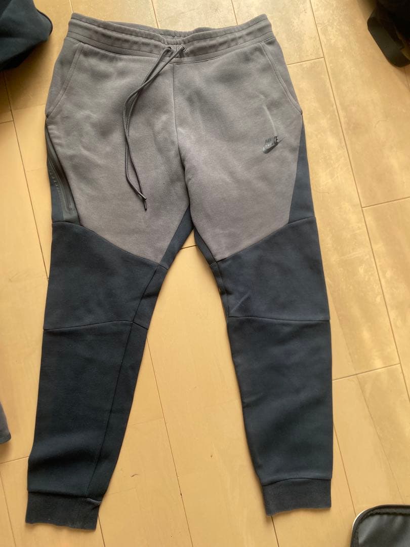 テックフリース メンズ L 黒　チャコールグレー 希少色 正規　セットアップ