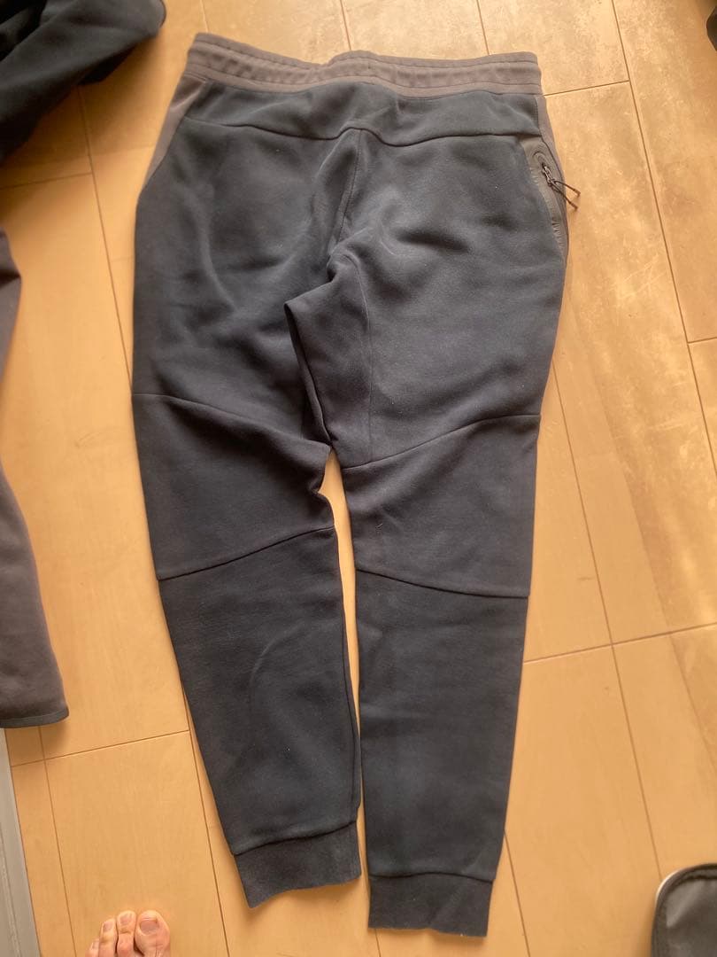 テックフリース メンズ L 黒　チャコールグレー 希少色 正規　セットアップ