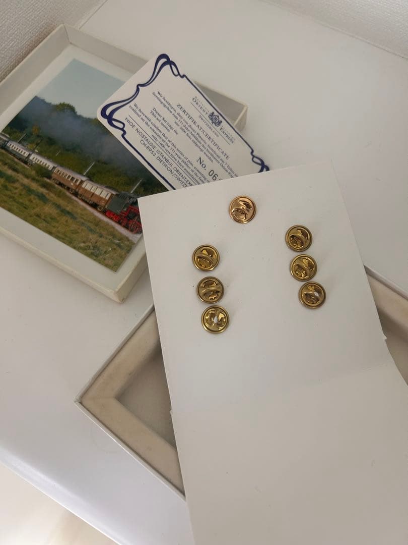 オリエントエクスプレス　ピンバッチ　シリアルナンバー入りカード