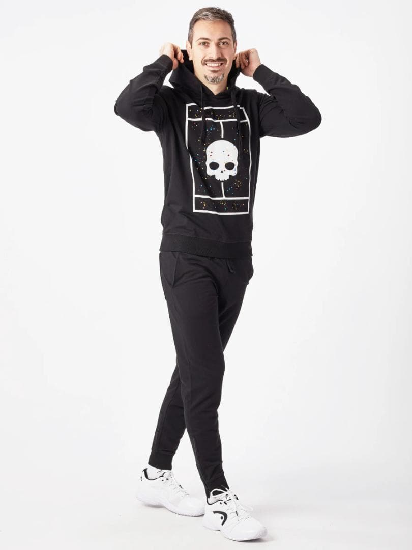 HYDROGEN（ハイドロゲン） COURT コート フーディ パーカー（黒）