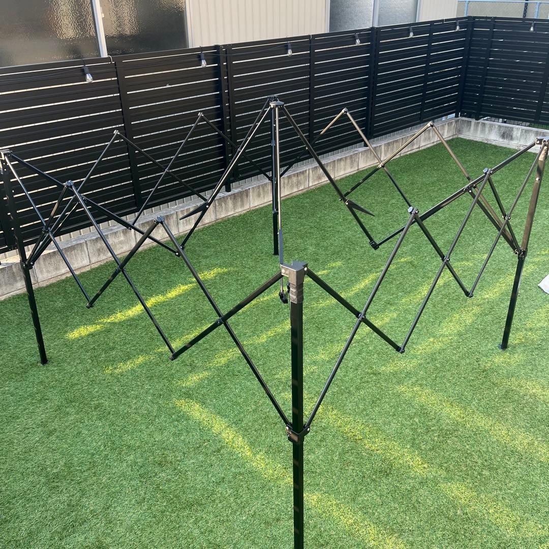 タープテント タープ　2.5m サイドシート2枚 補強フレーム付き