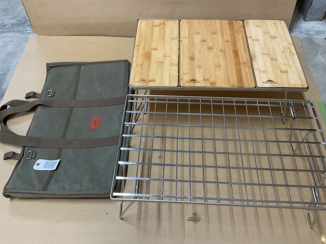  peakフラットバーナー&フィールドラック2段天板３枚付き新品セット