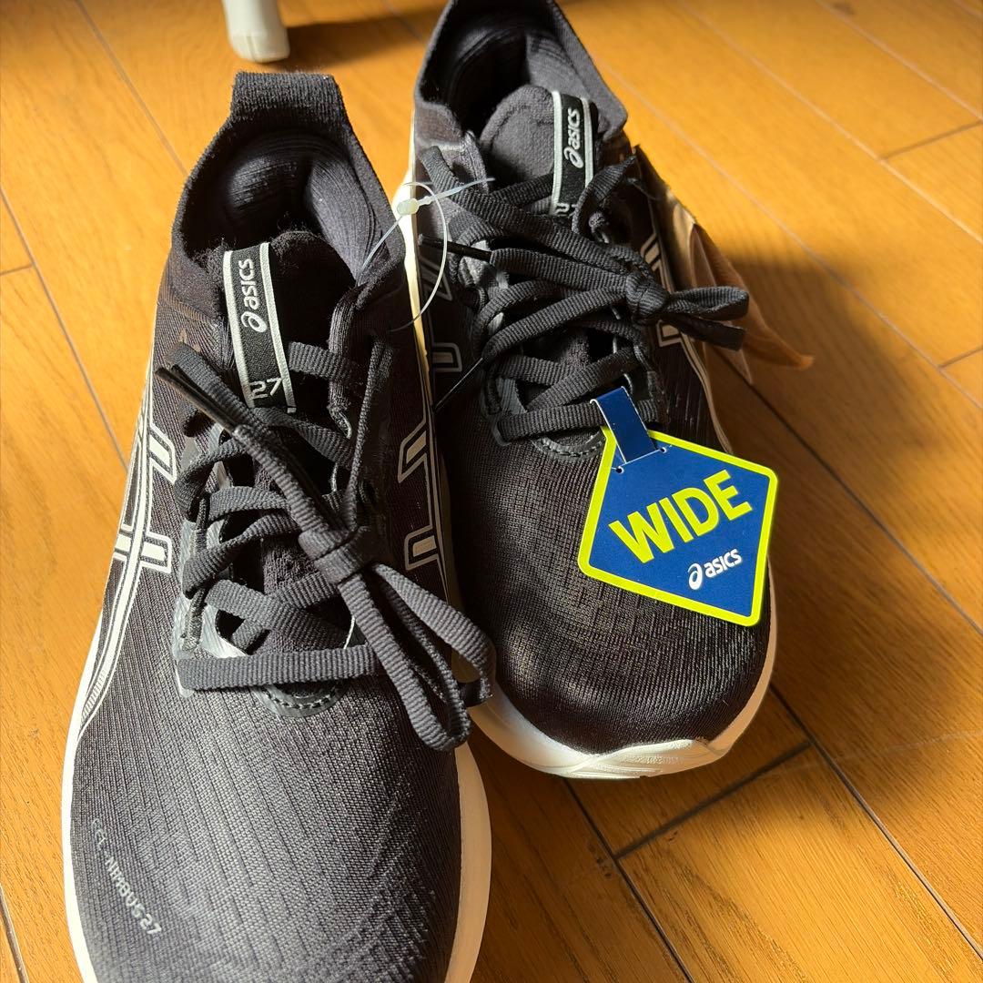 アシックスランニングシューズ25.0センチワイド