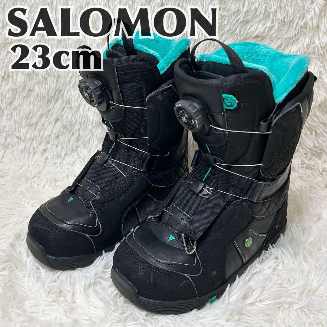 SALOMON スノボ　レディース　スノーボードブーツ 23cm 水色