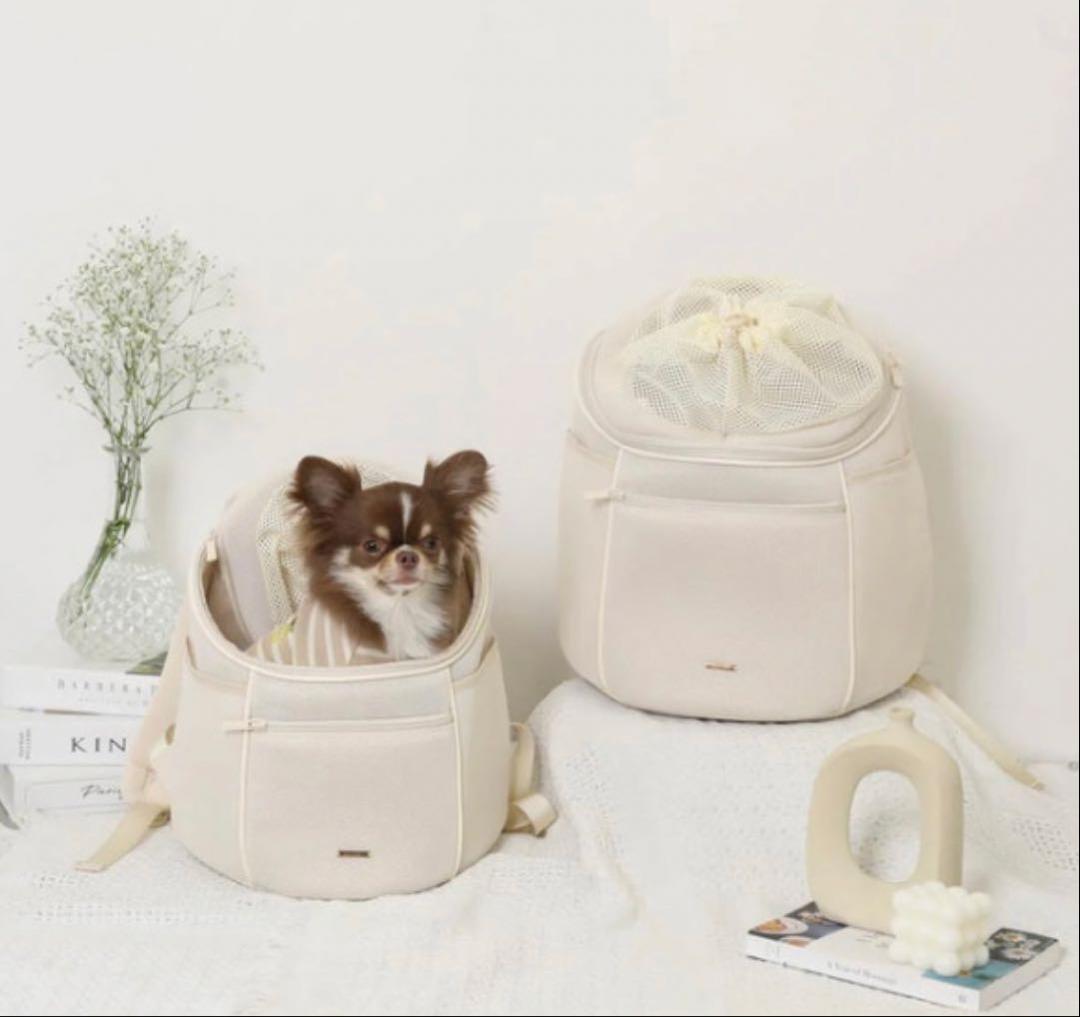 小型犬用バックパック型キャリーバッグ ブラックS