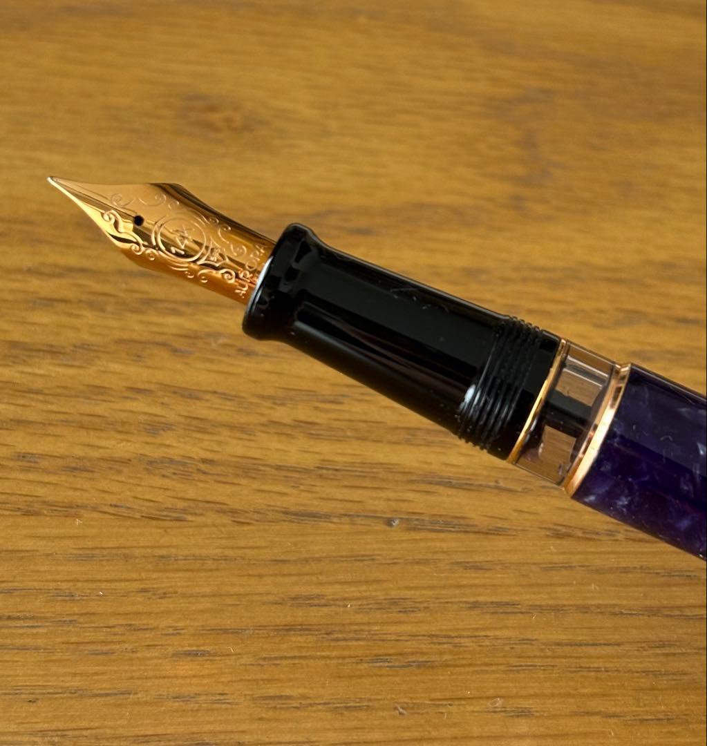 アウロラ オプティマ 万年筆 ヴィオラ F 細字