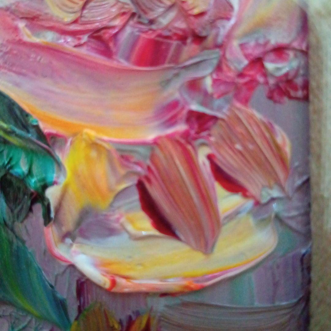 【 真作 ・ 希少名品代表作 】 油彩画 薔薇（額装）　小林和作