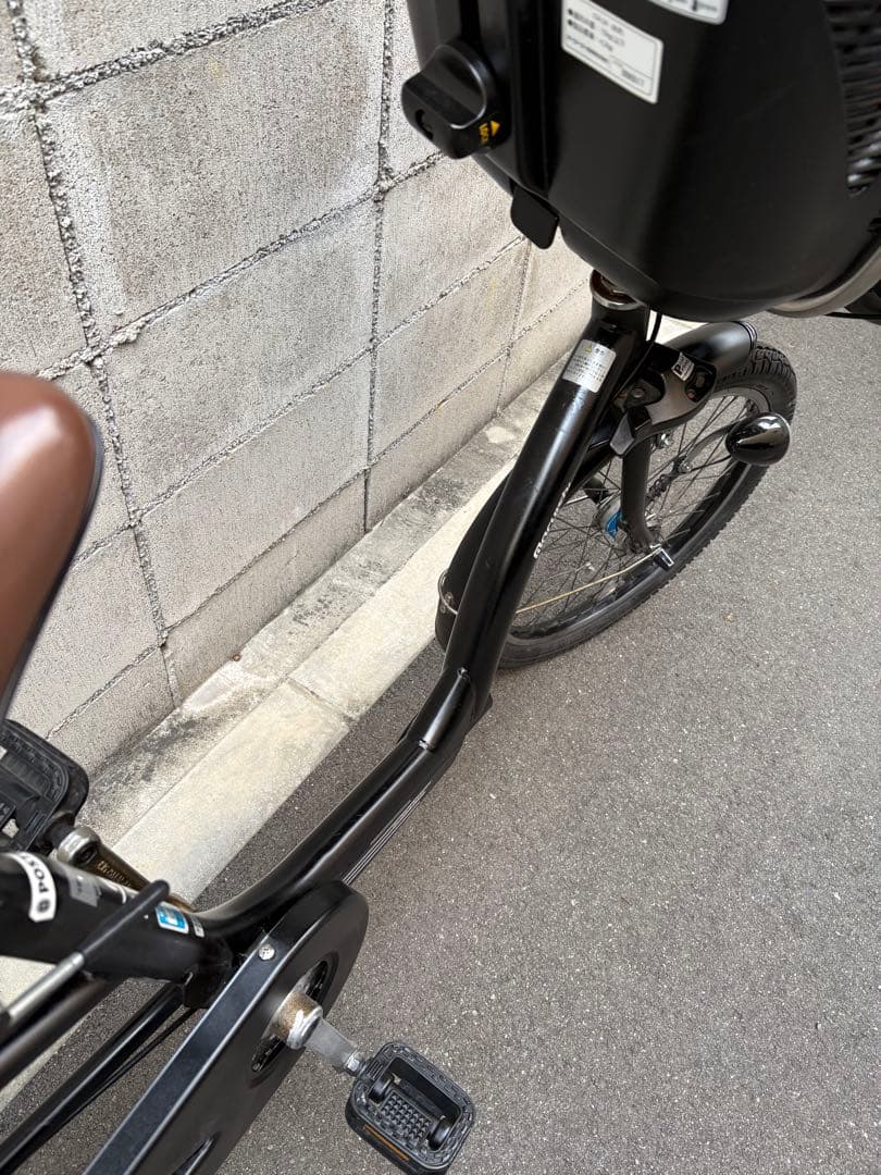 前子乗せ　自転車　ブラック