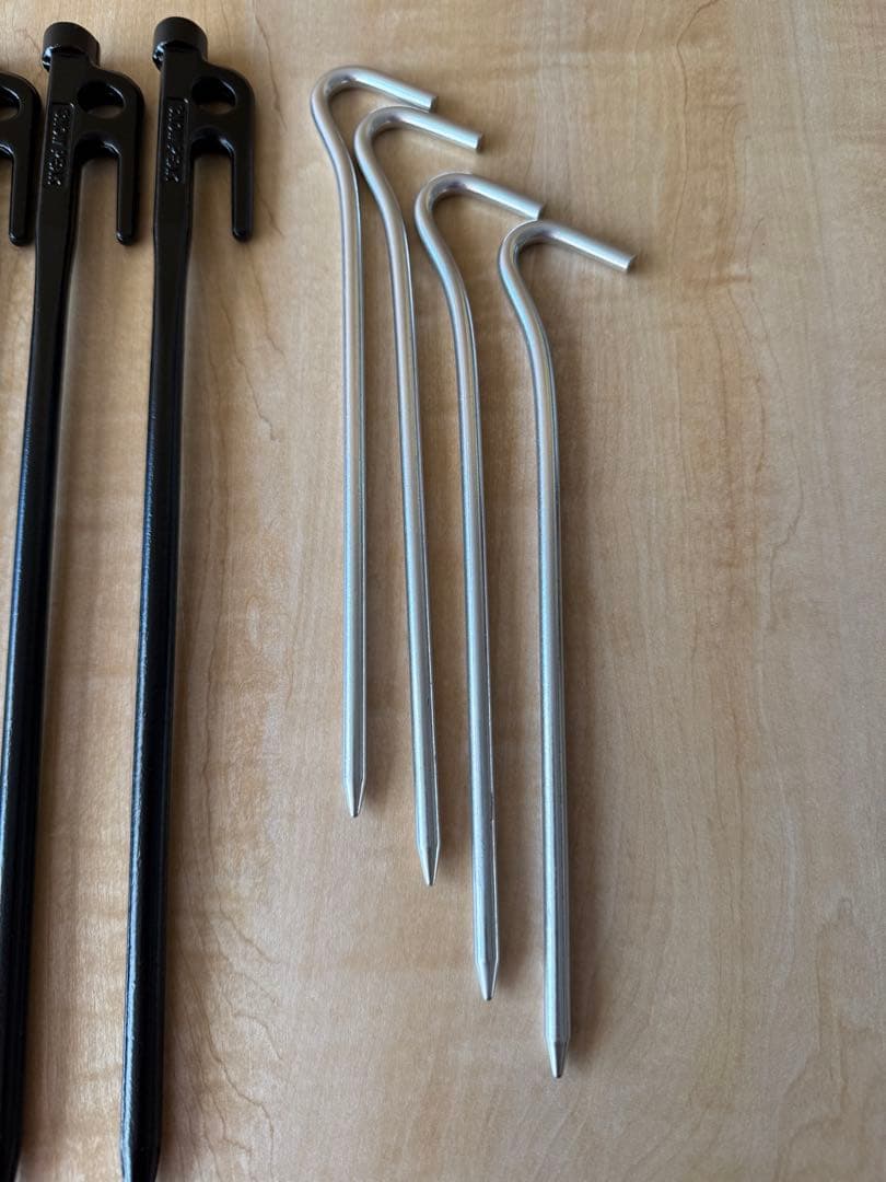  peak スノーピーク タープ設営セット (ハンマー/ペグ/ケース)