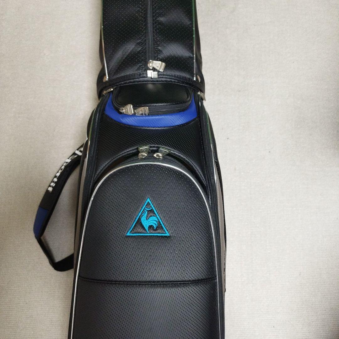 le coq sportif キャディバッグ ブラック/ブルー