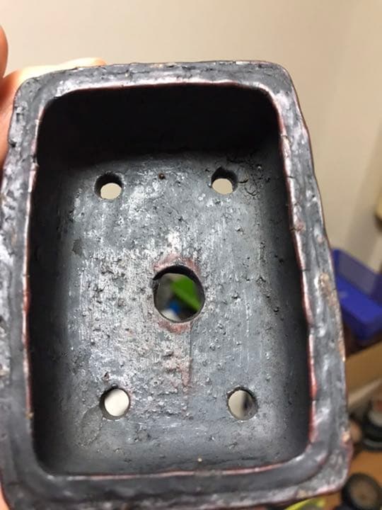 盆栽鉢　絶品時代ミニ盆栽鉢秀峰切り立長方鉢山野草寄せ植小鉢植木鉢